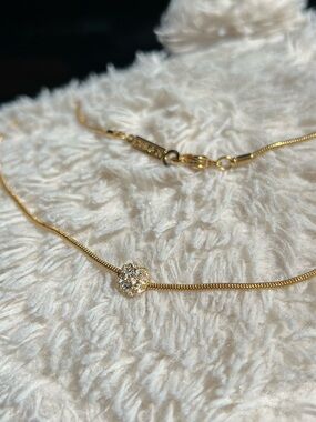 Napier Gold Crystal Ball Necklace